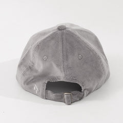 Grey Corduroy Cap