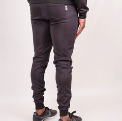 Black Polyester Essential Joggers